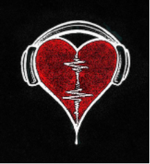 Heart with headphones